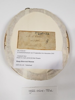 1922-0215-TEK b.jpg; 1922-0215-TEK; Miniatuurportret van Mr. M. Emants; tekeningen